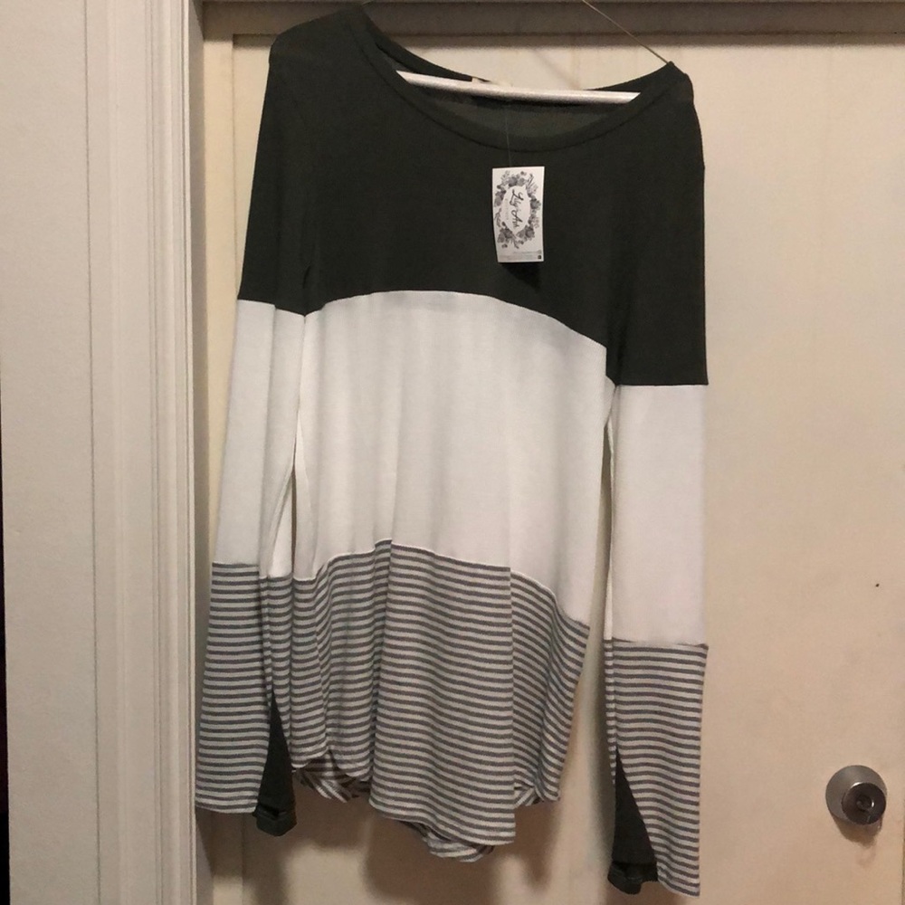Striped green long sleeve